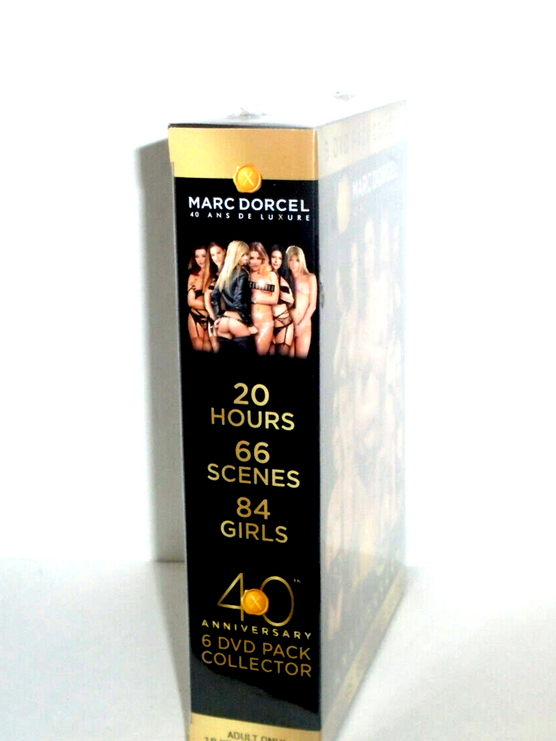 40 ANNIVERSARY MARC DORCEL FILMS 6 DVD PACK COLLECTOR BOX SET, 20 HOURS, 84 GIRLS, PARIS FRANCE