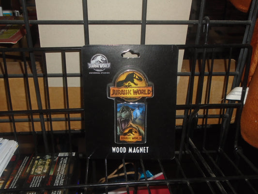 JURASSIC WORLD WOOD MAGNET, UNIVERSAL STUDIOS