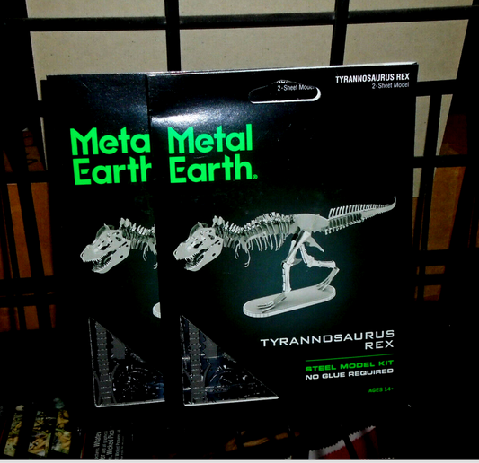 NEW Metal Earth Tyrannosaurus Rex Skeleton 3D Laser Cut Steel Model Kit