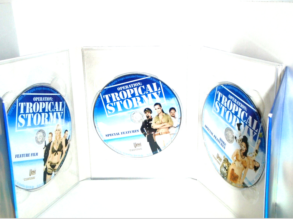 OPERATION: TROPICAL STORMY, WICKED FILMS ADULT DVD 3 DISC SET, AVN AWARD WINNER!