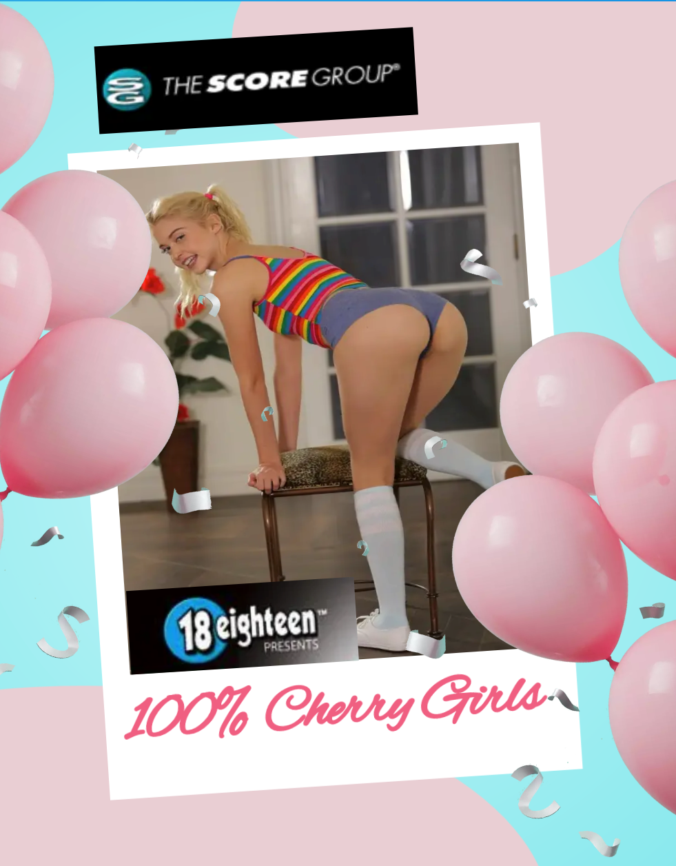 18 EIGHTEEN SCORE FILMS ADULT DVD (DISC ONLY) 100% CHERRY GIRLS, VERY RARE!